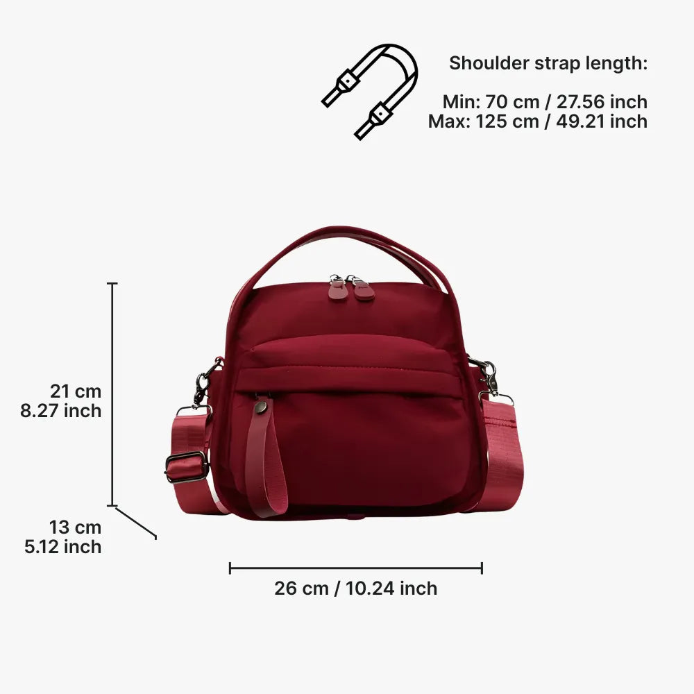 Lyona Vegan Leather Crossbody Bag