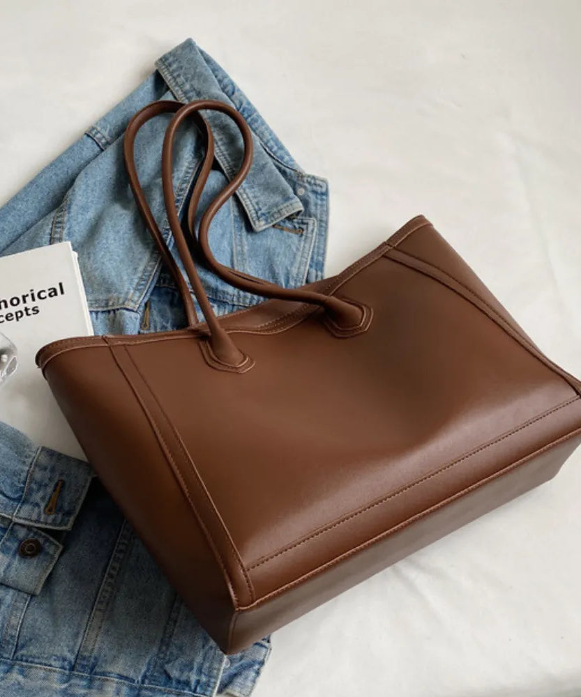 Clarvaux Vegan Leather Tote Bag