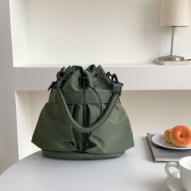 Bellance Vegan Leather Crossbody Bucket Bag