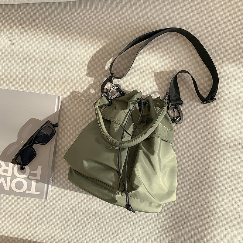Bellance Vegan Leather Crossbody Bucket Bag
