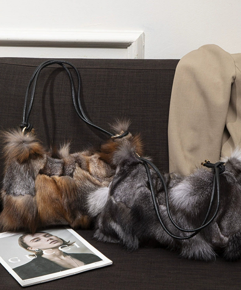 Auvréa Plush Fur Shoulder Bag