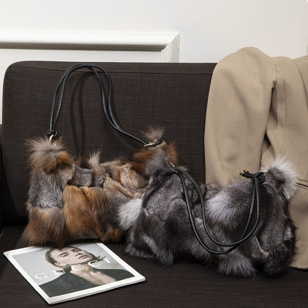Auvréa Plush Fur Shoulder Bag