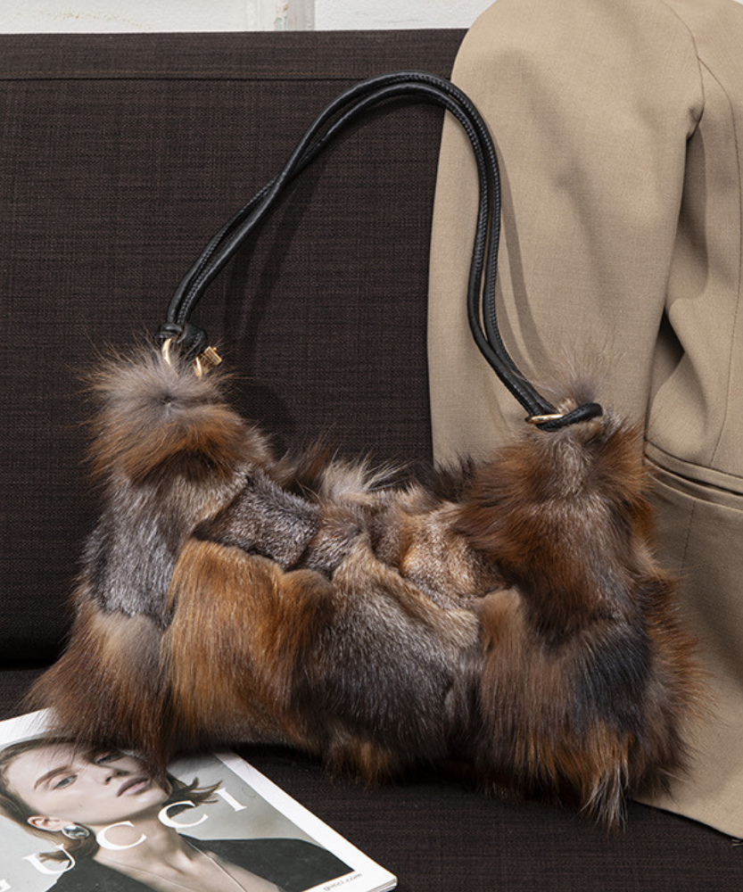Auvréa Plush Fur Shoulder Bag