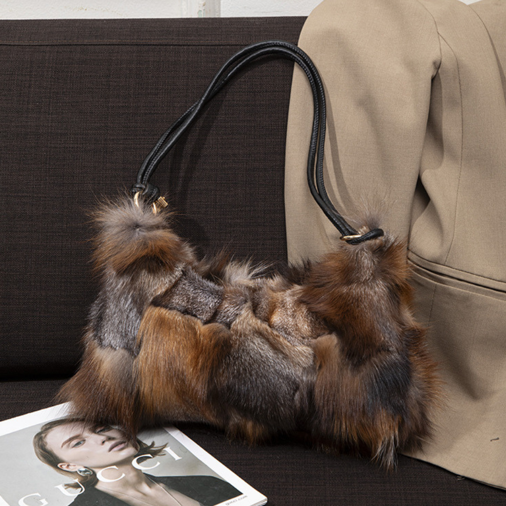 Auvréa Plush Fur Shoulder Bag
