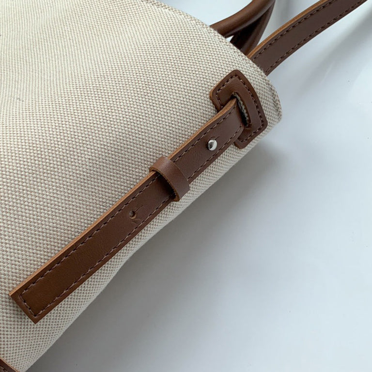 Serah Vegan Leather Crossbody Bucket Bag
