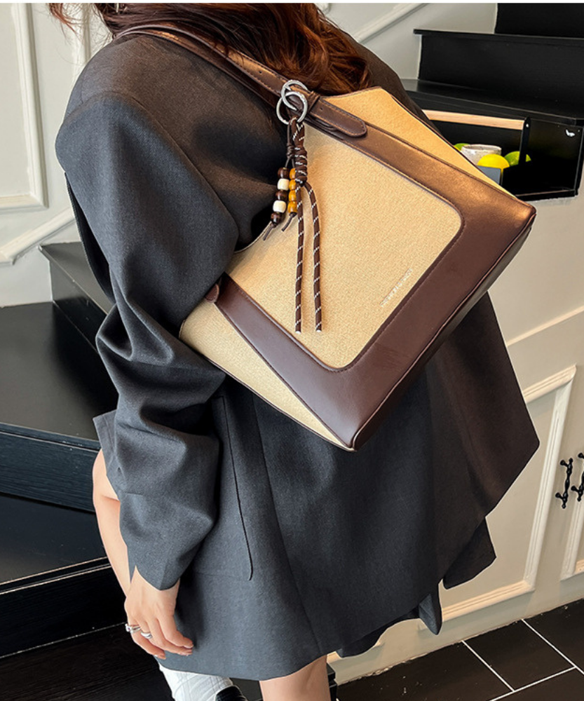 Norella Two-Tone Tote Bag