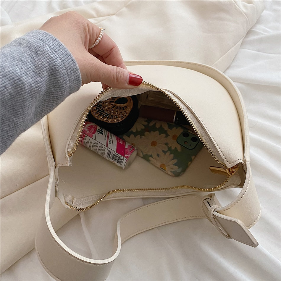 Viora Vegan Leather Shoulder Bag