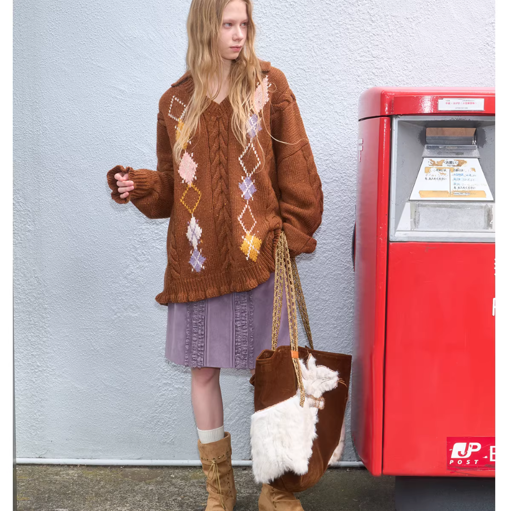 Élanora Faux Fur Cat Bag