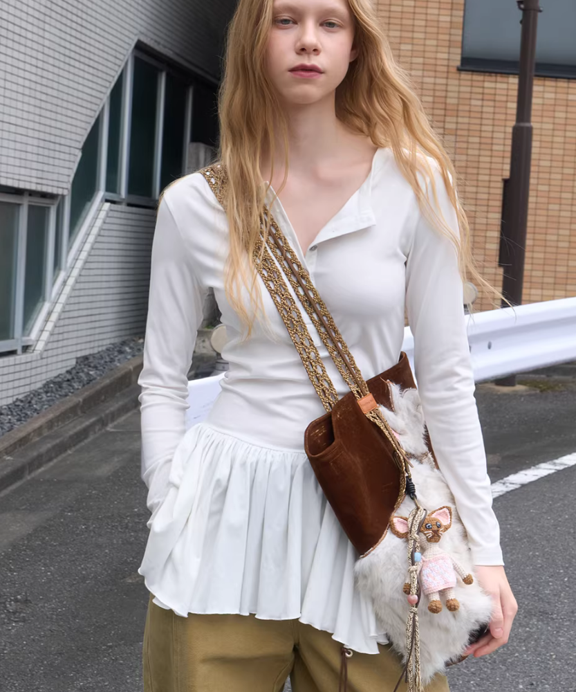Élanora Faux Fur Cat Bag