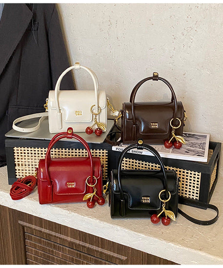 Cerise Cherry Charm Mini Handbag