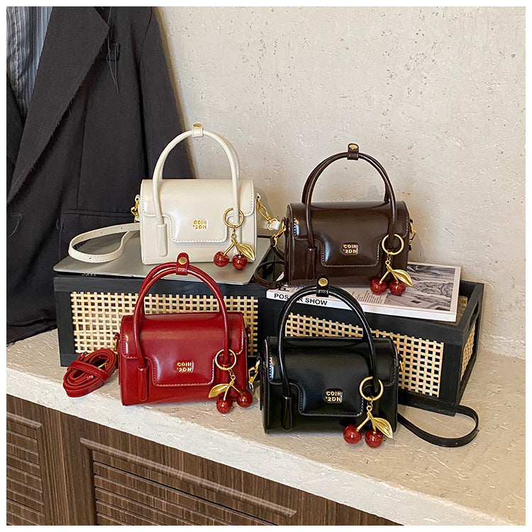 Cerise Cherry Charm Mini Handbag