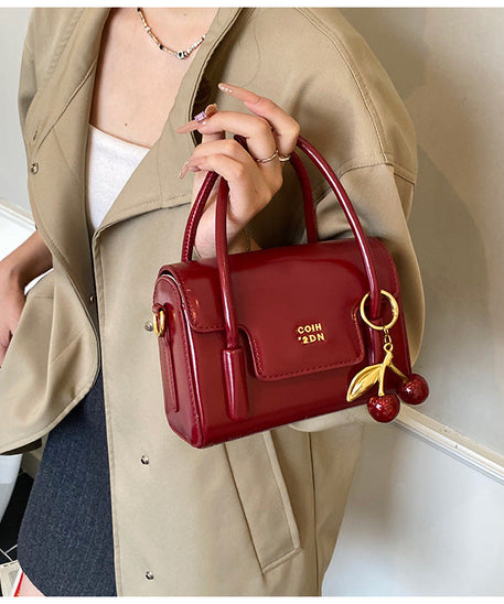 Cerise Cherry Charm Mini Handbag