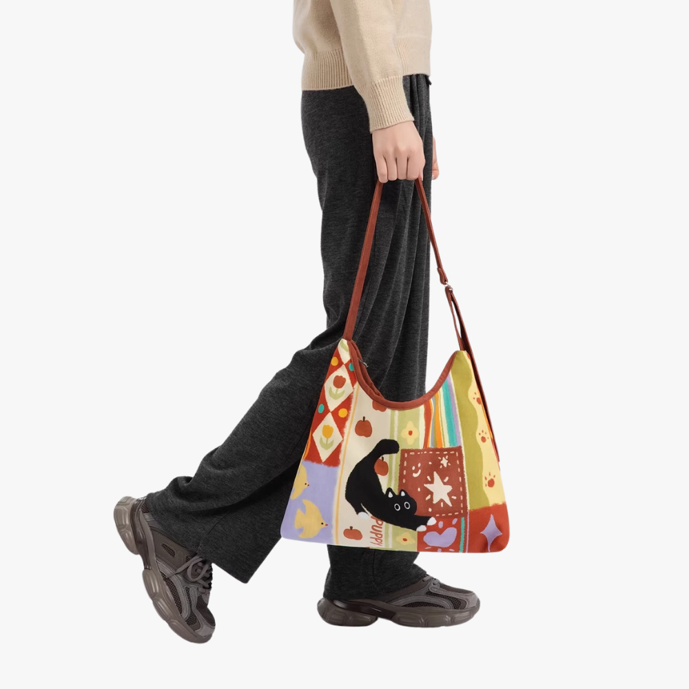 Mirano Cat Art Shoulder Bag