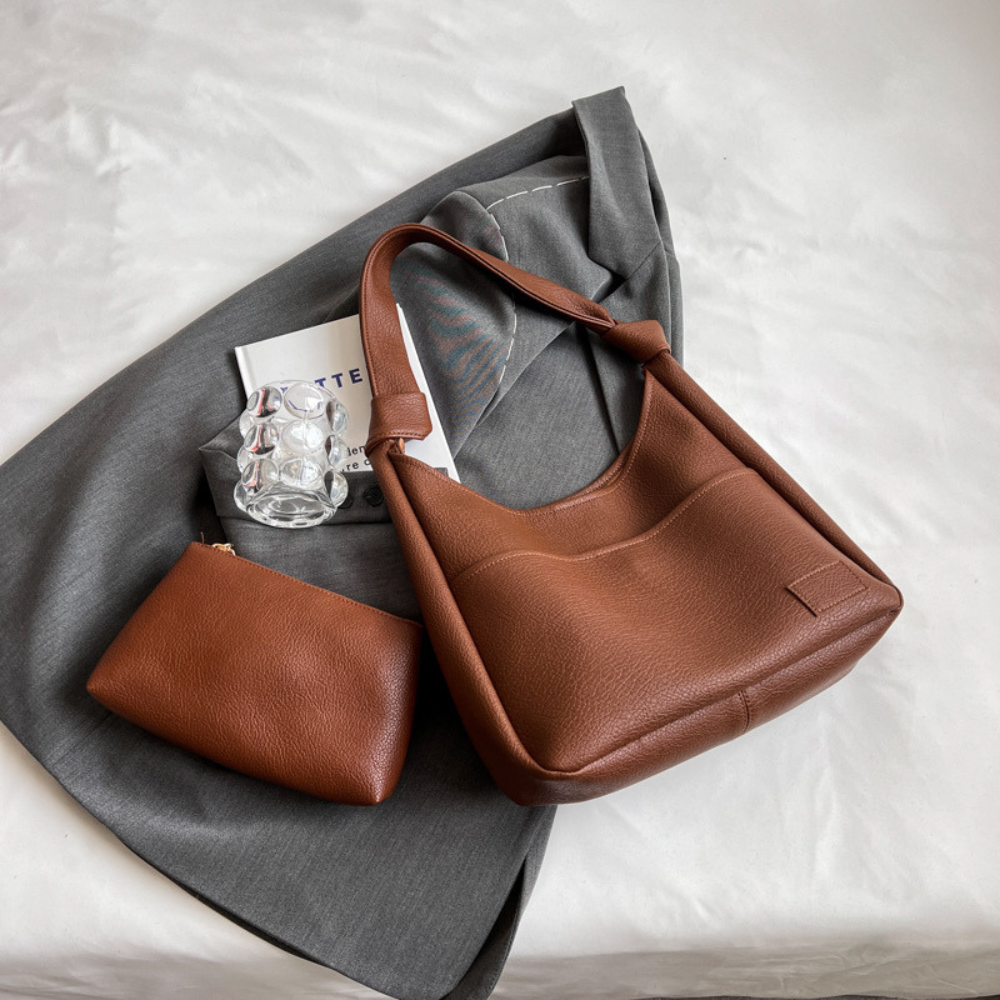 Nava Vegan Leather Hobo Bag