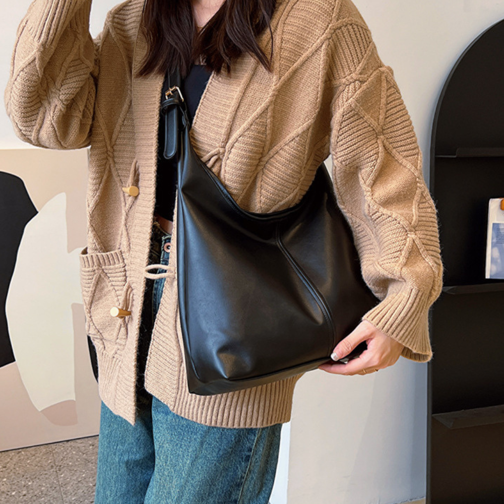 Naora Vegan Leather Hobo Bag