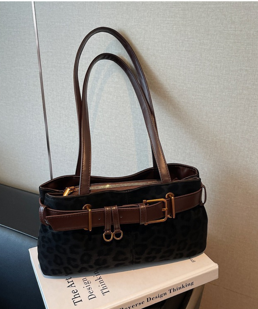 Veloura Suede-Look Shoulder Bag