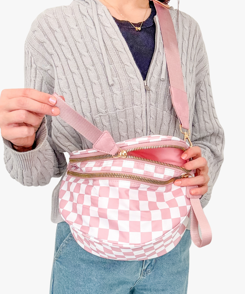 Valla Checkered Crossbody Bag