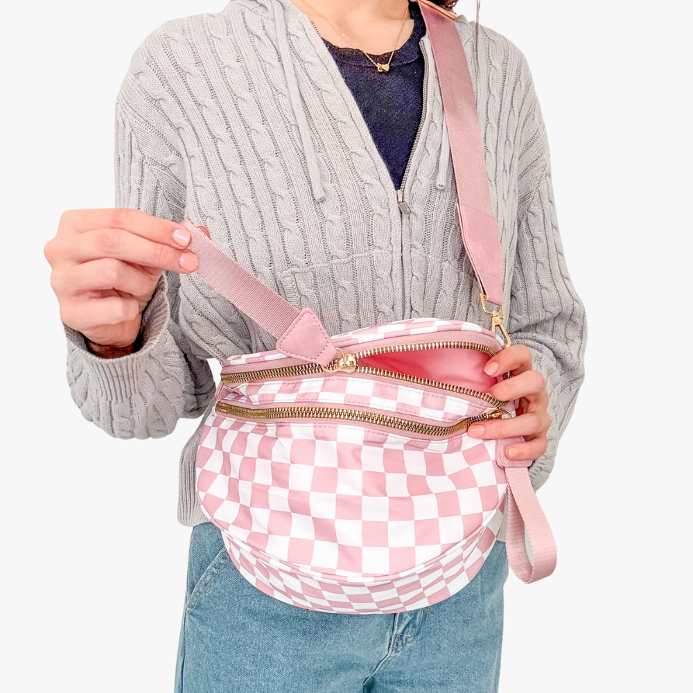 Valla Checkered Crossbody Bag